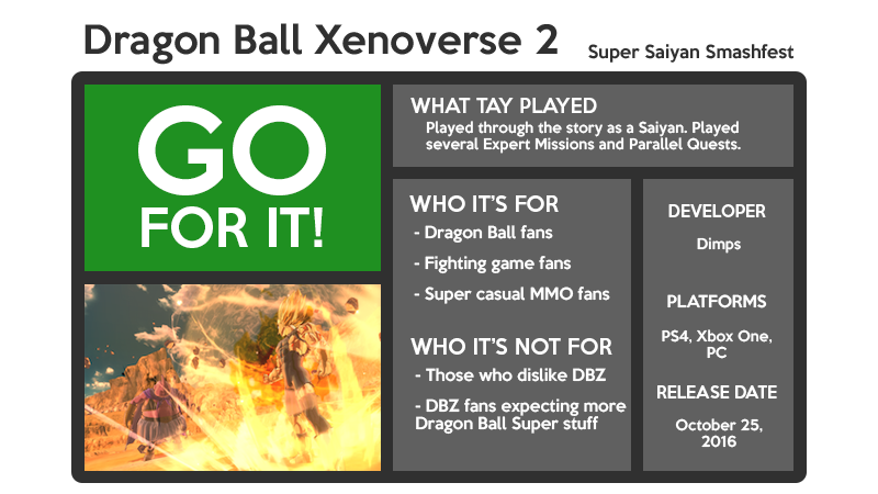 Illustration for article titled Dragon Ball Xenoverse 2: The TAY Review